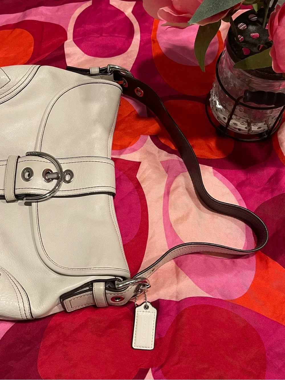 Y2K Coach White Soho Bag!